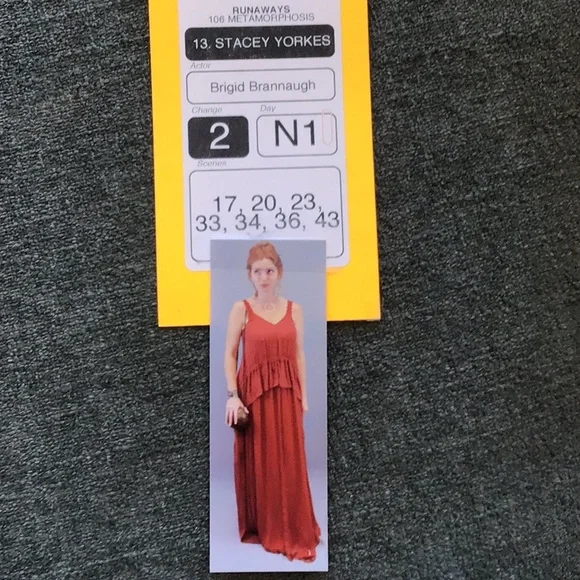 Elisabeth and James Pumpkin Chiffon Gown - Picture 2 of 5